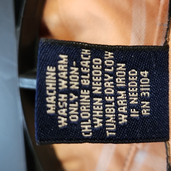 Saddlebred Vintage Orange White Plaid Casual Button Down Shirt 2XLT Short Sleeve - Picture 6 of 7